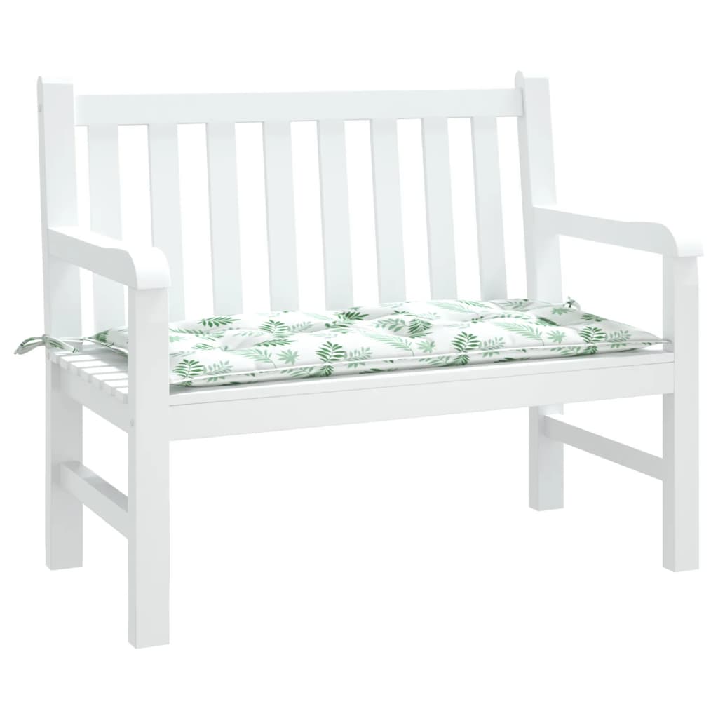 Cuscino per Panca a Foglie 100x50x7 cm in Tessuto Oxford