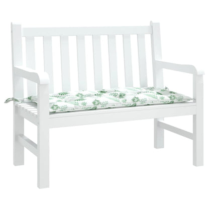 Cuscino per Panca a Foglie 100x50x7 cm in Tessuto Oxford