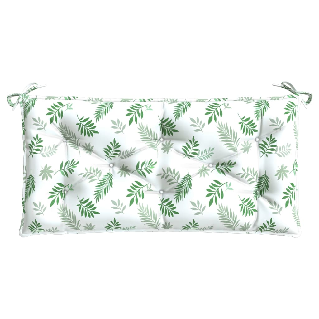 Cuscino per Panca a Foglie 100x50x7 cm in Tessuto Oxford