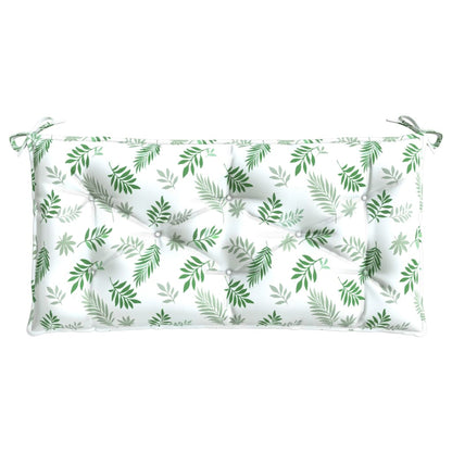 Cuscino per Panca a Foglie 100x50x7 cm in Tessuto Oxford