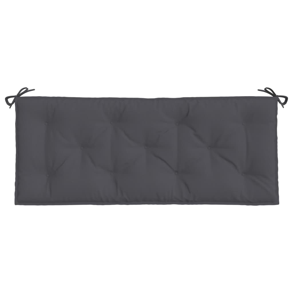 Cuscino per Panca Antracite 120x50x7 cm in Tessuto Oxford
