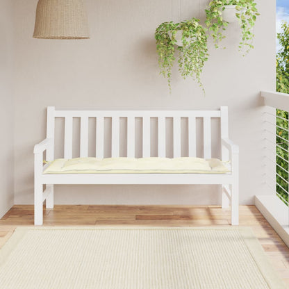 Cuscino per Panca Crema 150x50x7 cm in Tessuto Oxford