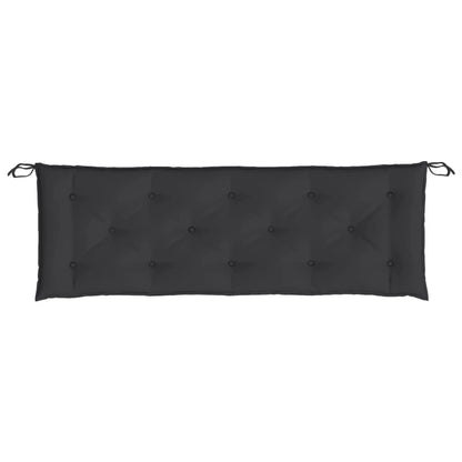 Cuscino per Panca Nero 150x50x7 cm in Tessuto Oxford