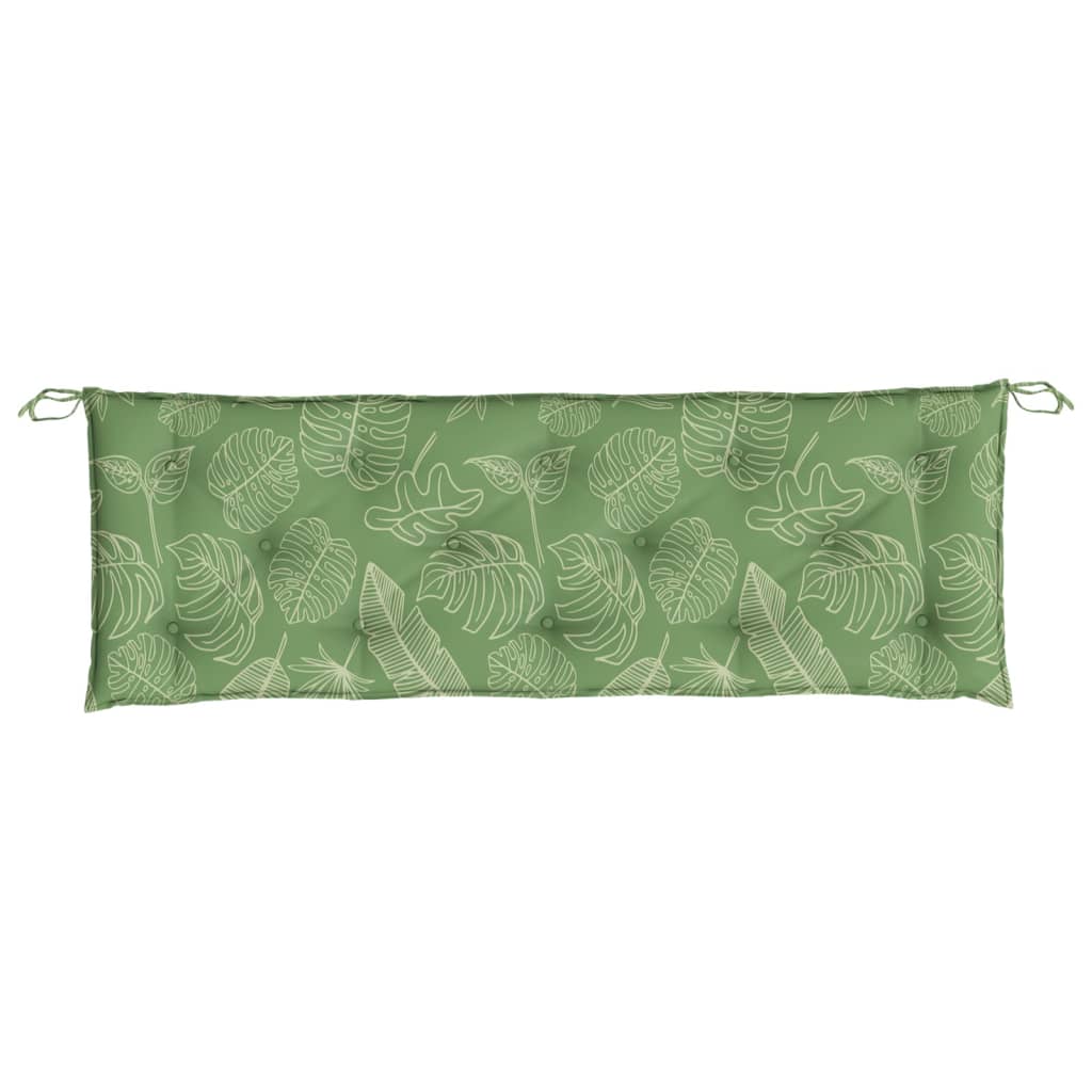 Cuscino per Panca a Foglie 150x50x7 cm in Tessuto Oxford