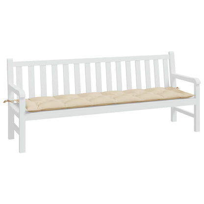 Cuscino per Panca Beige 200x50x7 cm in Tessuto Oxford