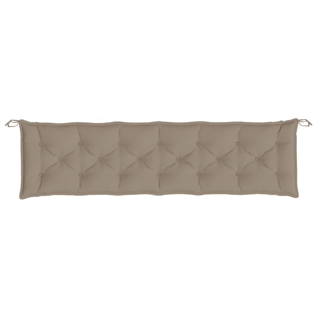 Cuscino per Panca Tortora 200x50x7 cm in Tessuto Oxford