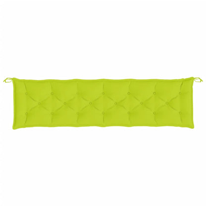 Cuscino per Panca Verde Intenso 200x50x7 cm in Tessuto Oxford