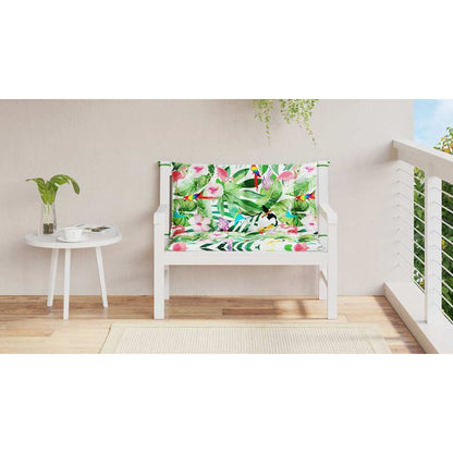 Cuscini Panca da Giardino 2pz Multicolore 100x50x7cm in Tessuto