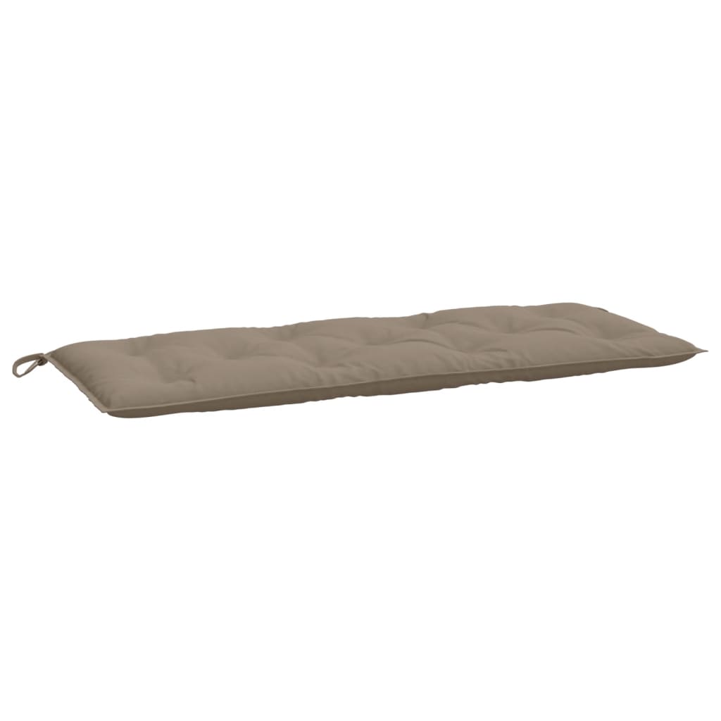 Cuscini per Panca 2 pz Tortora 120x50x7 cm in Tessuto Oxford