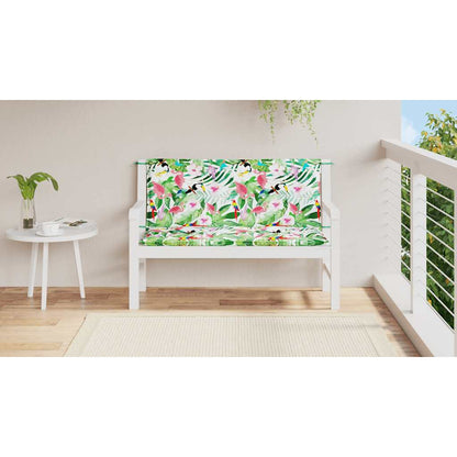 Cuscini Panca da Giardino 2pz Multicolore 120x50x7cm in Tessuto