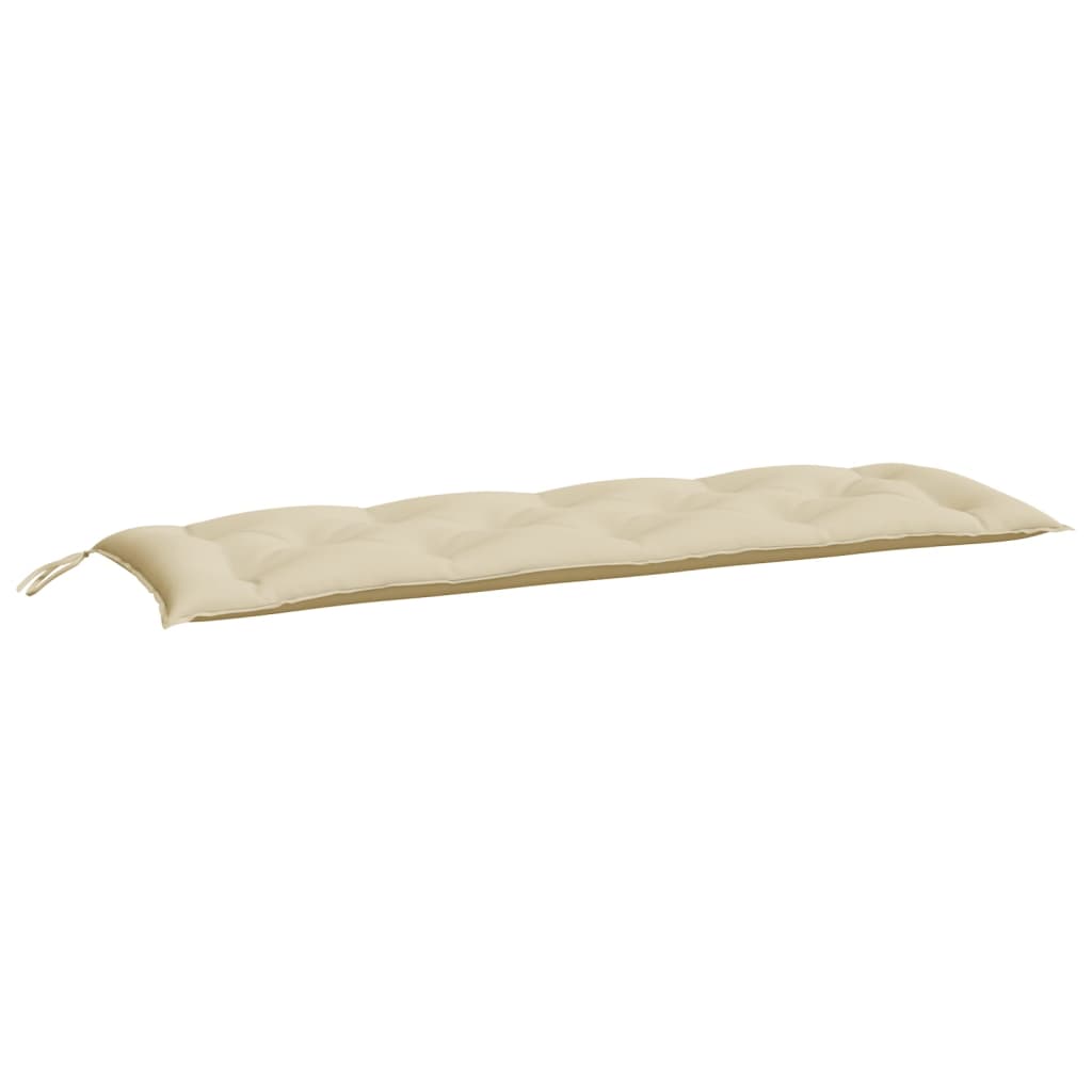 Cuscini Panca da Giardino 2pz Beige 150x50x7 cm Tessuto Oxford