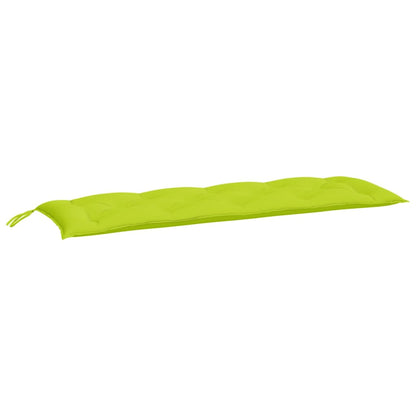 Cuscini per Panca 2 pz Verde Intenso 150x50x7 cm Tessuto Oxford