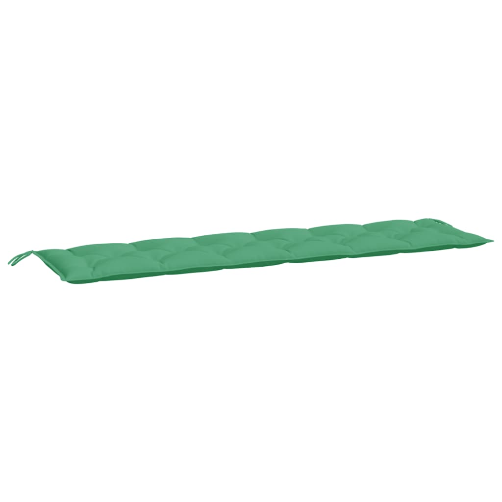 Cuscini per Panca 2 pz Verdi 200x50x7 cm in Tessuto Oxford