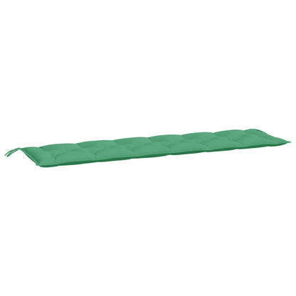 Cuscini per Panca 2 pz Verdi 200x50x7 cm in Tessuto Oxford
