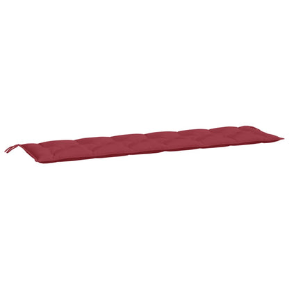 Cuscini per Panca 2 pz Rosso Vino 200x50x7 cm in Tessuto Oxford
