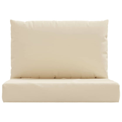 Cuscini per Pallet 2 pz Beige in Tessuto Oxford