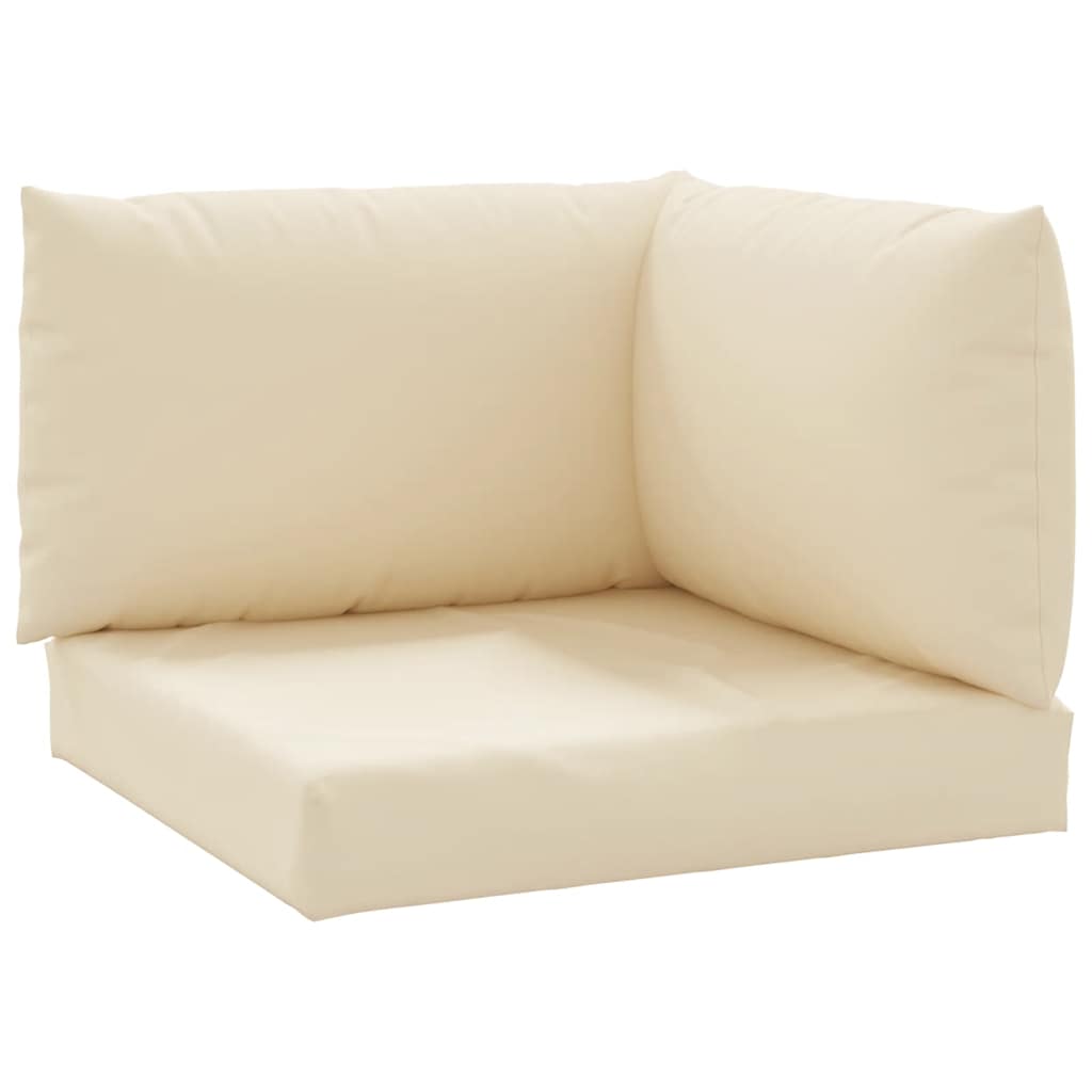 Cuscini per Pallet 3 pz Beige in Tessuto Oxford
