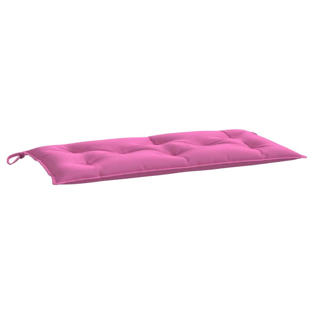 Cuscino per Panca da Giardino Rosa 110x50x7 cm in Tessuto