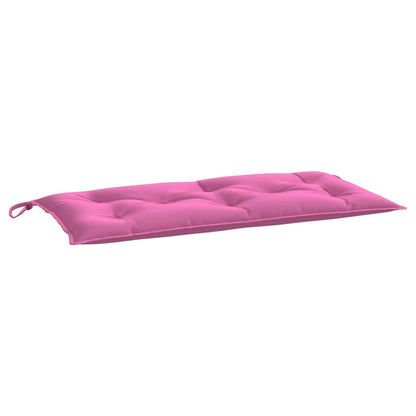 Cuscino per Panca da Giardino Rosa 110x50x7 cm in Tessuto