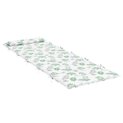 Cuscino per Lounger Sole Bianco e verde 178 x 60 x 4 cm