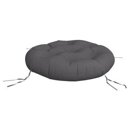 Cuscino Rotondo Antracite Ã˜ 60x11 cm in Tessuto Oxford