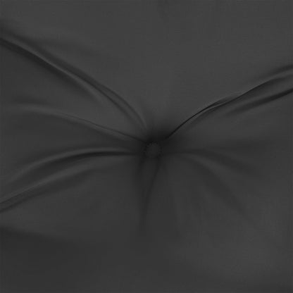 Cuscino Rotondo Nero Ã˜ 60x11 cm in Tessuto Oxford