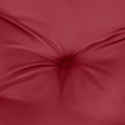 Cuscino Rotondo Rosso Vino Ã˜ 60x11 cm in Tessuto Oxford