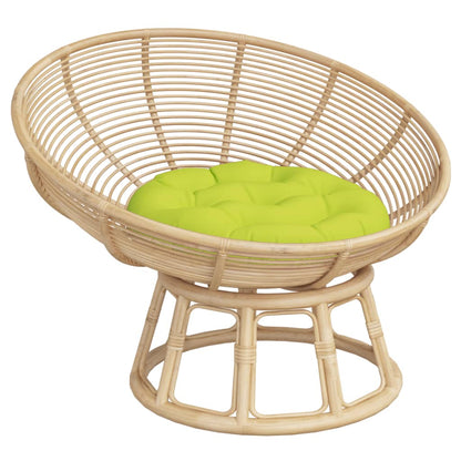 Cuscino Rotondo Verde Chiaro Ã˜ 60x11 cm in Tessuto Oxford