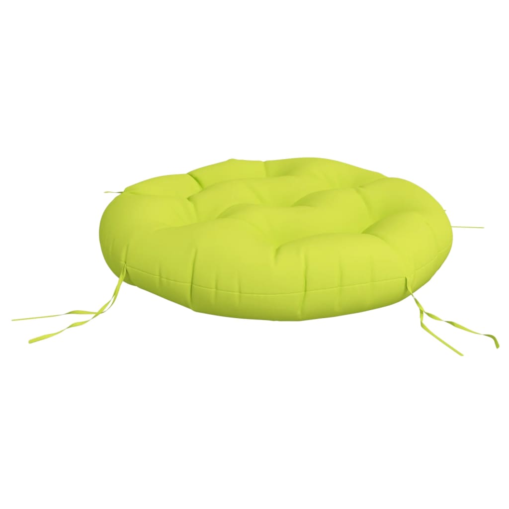 Cuscino Rotondo Verde Chiaro Ã˜ 60x11 cm in Tessuto Oxford