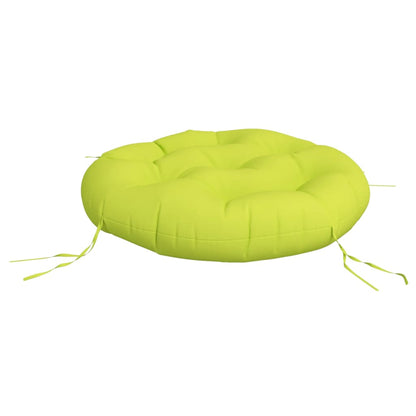 Cuscino Rotondo Verde Chiaro Ã˜ 60x11 cm in Tessuto Oxford
