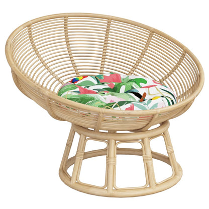 Cuscino Rotondo Multicolore Ã˜ 60x11 cm in Tessuto Oxford