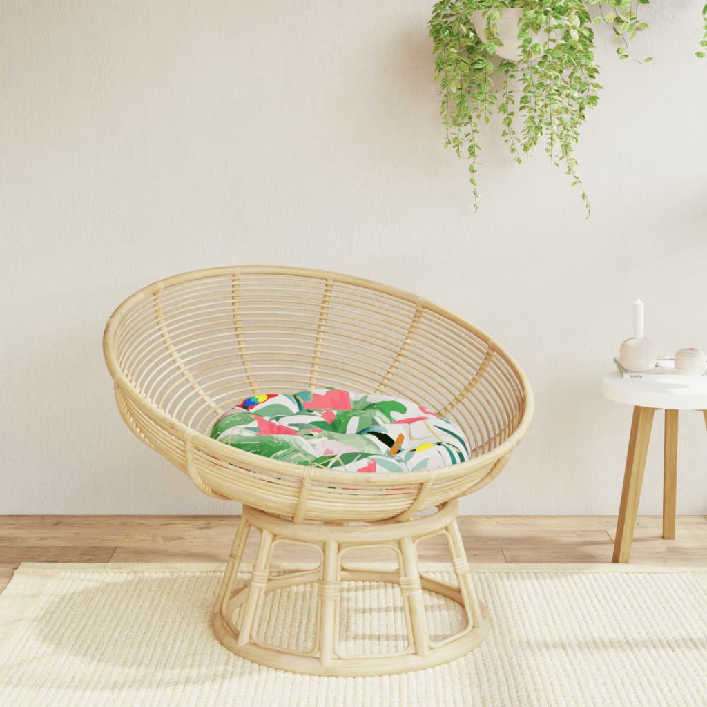 Cuscino Rotondo Multicolore Ã˜ 60x11 cm in Tessuto Oxford