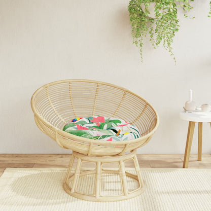 Cuscino Rotondo Multicolore Ã˜ 60x11 cm in Tessuto Oxford