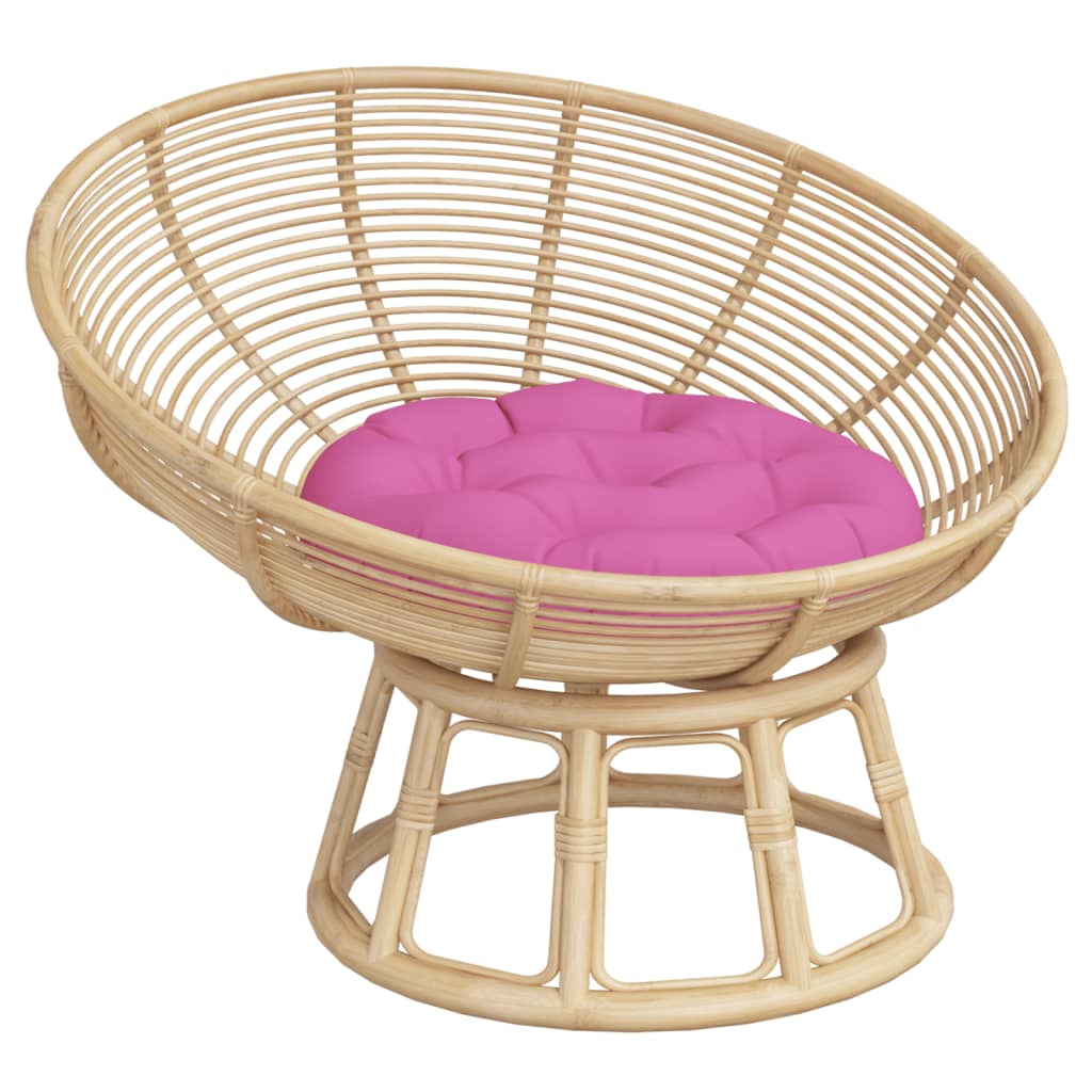 Cuscino Rotondo Rosa Ã˜ 60x11 cm in Tessuto Oxford