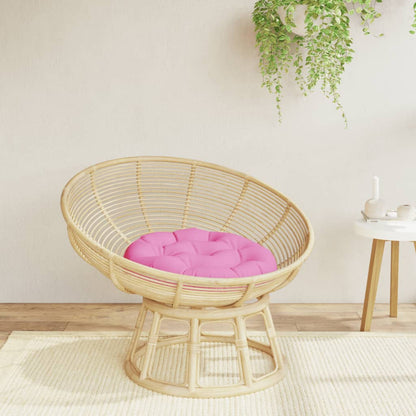 Cuscino Rotondo Rosa Ã˜ 60x11 cm in Tessuto Oxford
