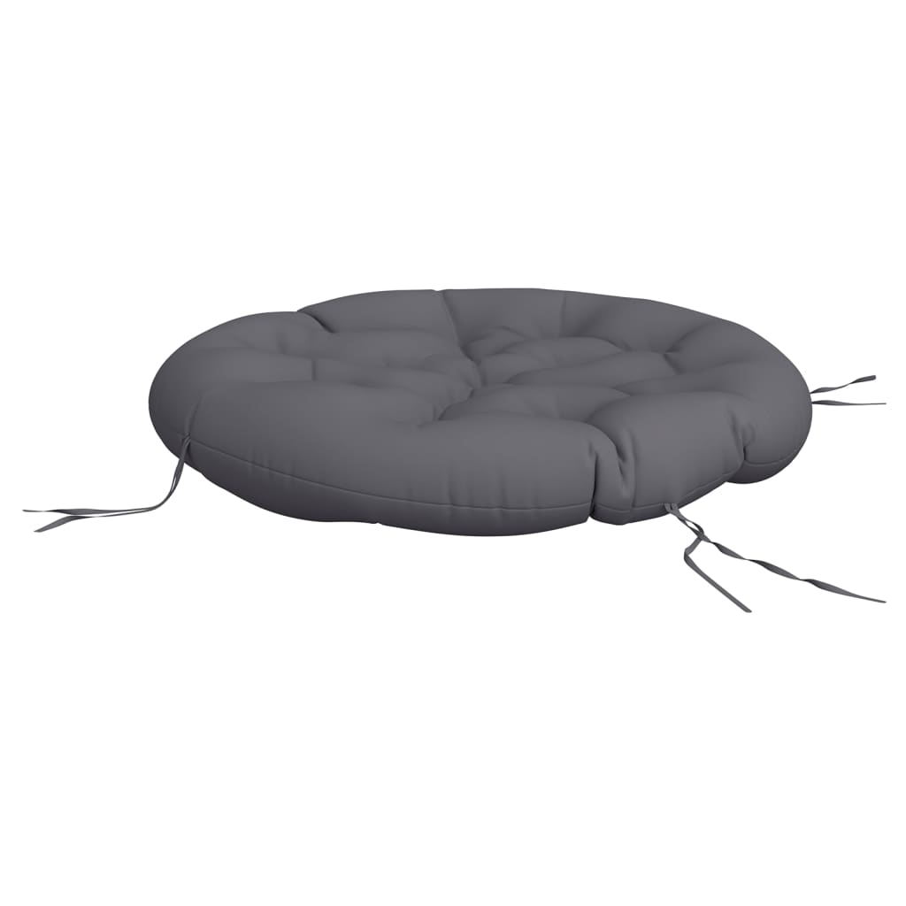 Cuscino Rotondo Antracite Ã˜ 100x11 cm in Tessuto Oxford