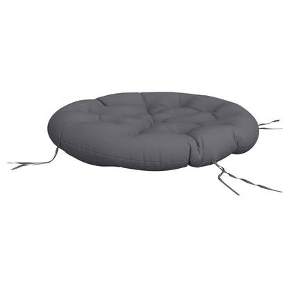 Cuscino Rotondo Antracite Ã˜ 100x11 cm in Tessuto Oxford