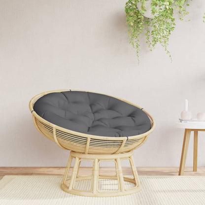Cuscino Rotondo Antracite Ã˜ 100x11 cm in Tessuto Oxford