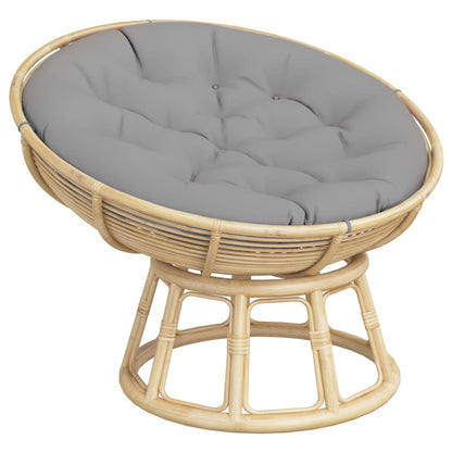 Cuscino Rotondo Grigio Ã˜ 100x11 cm in Tessuto Oxford
