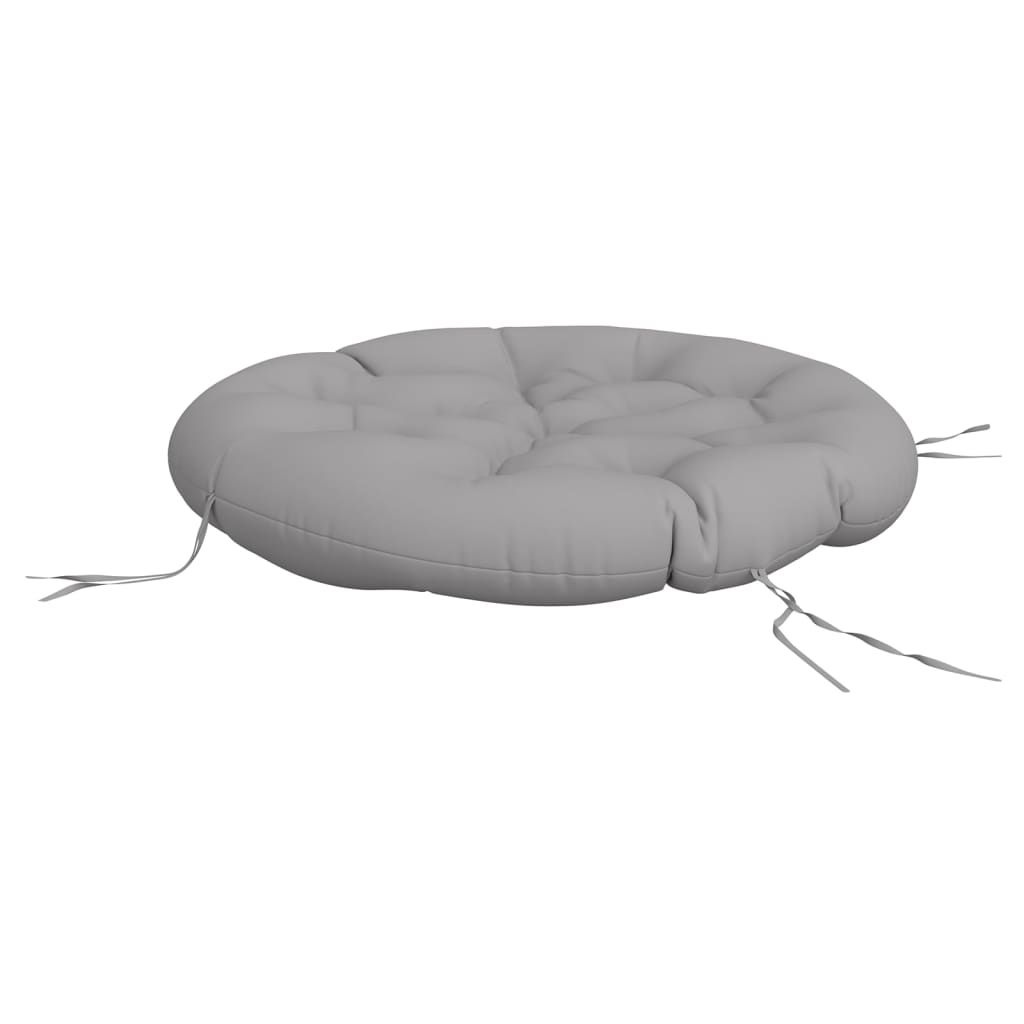 Cuscino Rotondo Grigio Ã˜ 100x11 cm in Tessuto Oxford