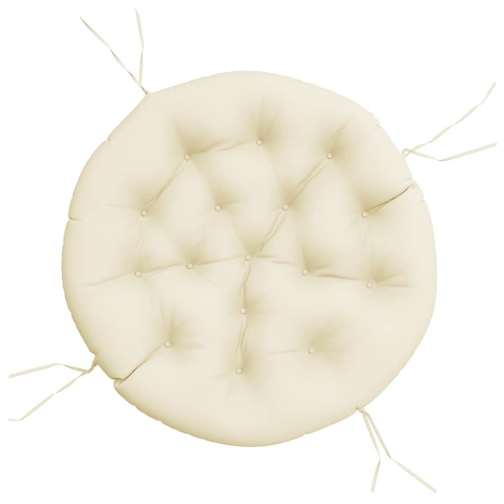 Cuscino Rotondo Crema Ã˜ 100x11 cm in Tessuto Oxford