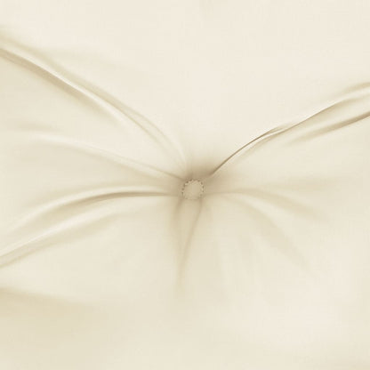 Cuscino Rotondo Crema Ã˜ 100x11 cm in Tessuto Oxford