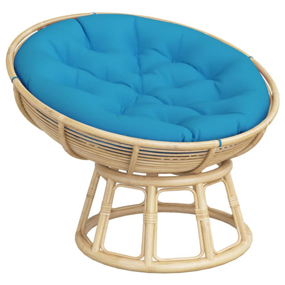 Cuscino Rotondo Blu Chiaro Ã˜ 100x11 cm in Tessuto Oxford