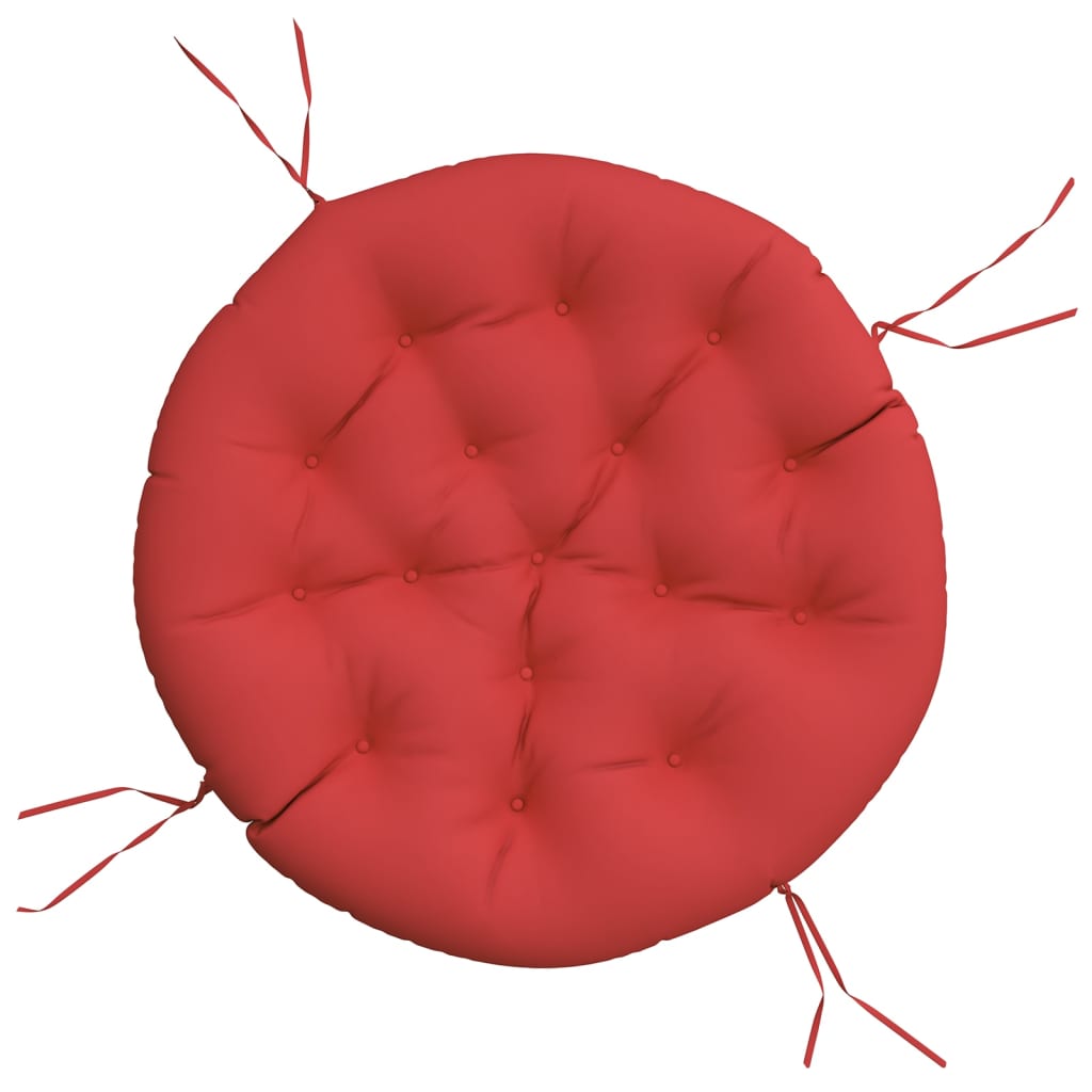 Cuscino Rotondo Rosso Ã˜ 100x11 cm in Tessuto Oxford