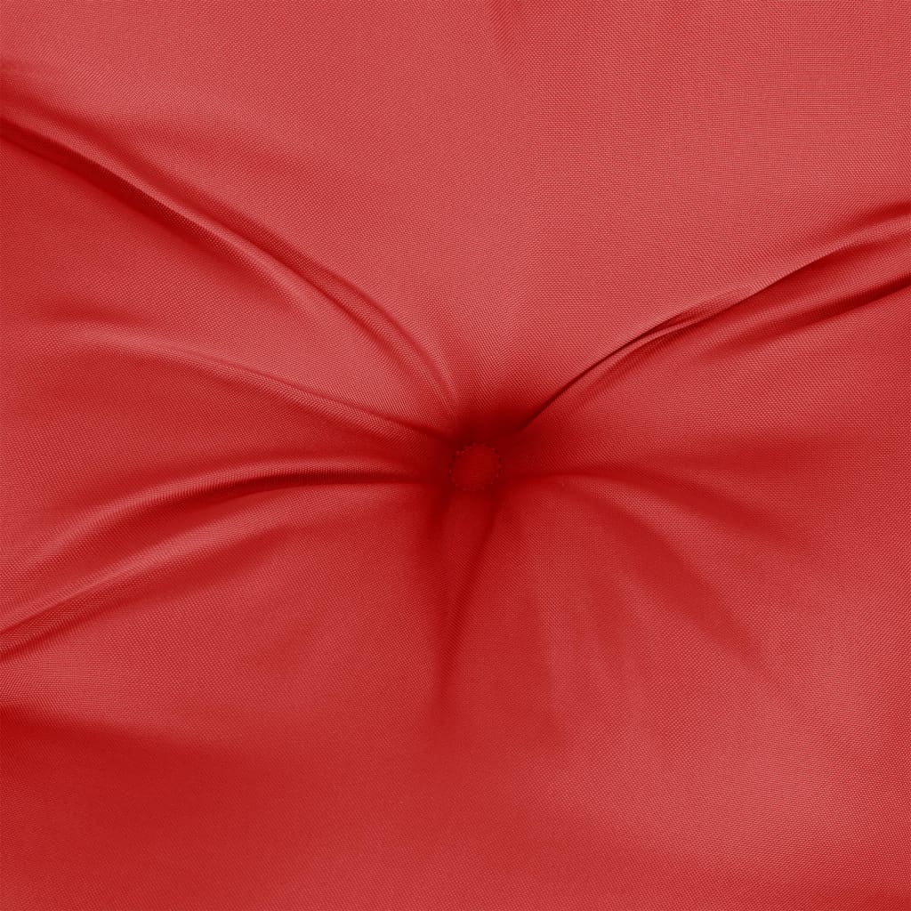Cuscino Rotondo Rosso Ã˜ 100x11 cm in Tessuto Oxford