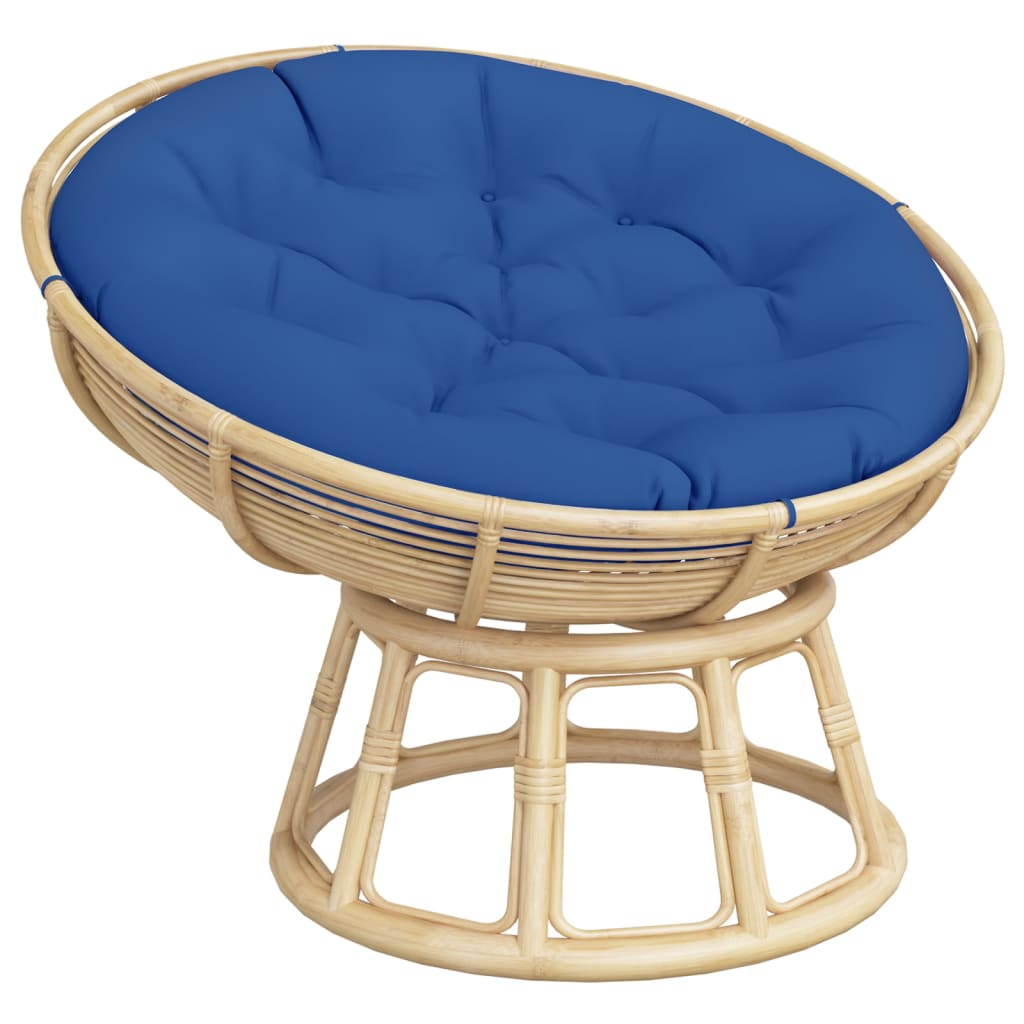 Cuscino Rotondo Blu Reale Ã˜ 100x11 cm in Tessuto Oxford