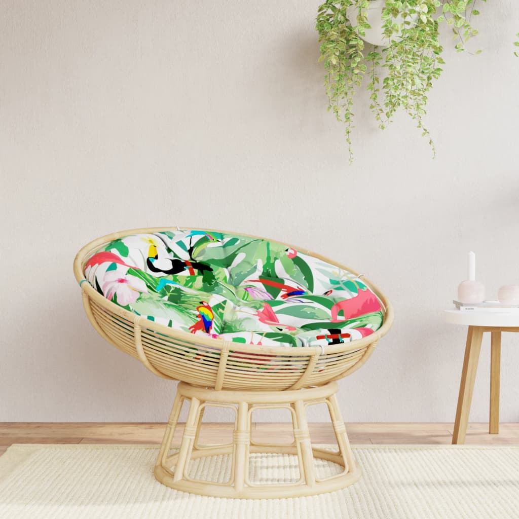 Cuscino Rotondo Multicolore Ã˜ 100x11 cm in Tessuto Oxford