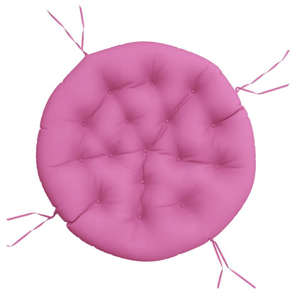 Cuscino Rotondo Rosa Ã˜ 100x11 cm in Tessuto Oxford