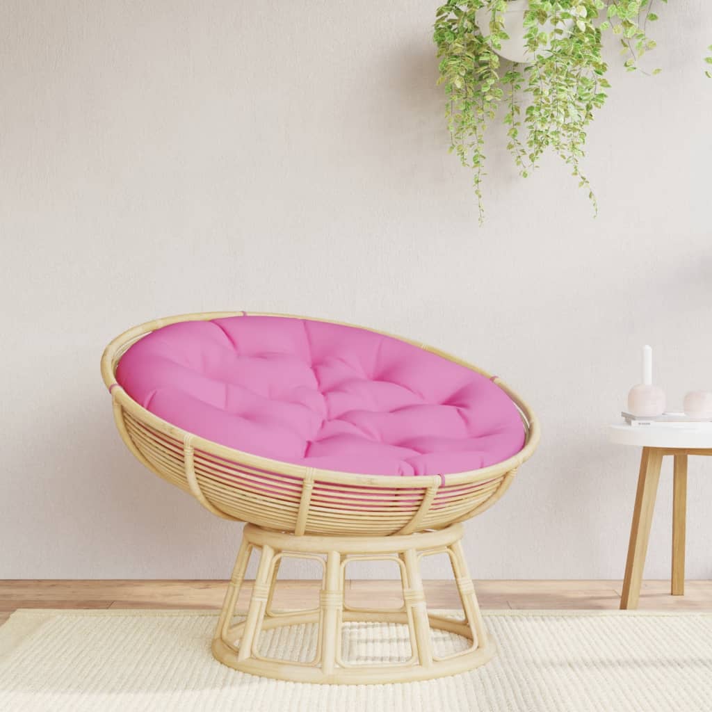 Cuscino Rotondo Rosa Ã˜ 100x11 cm in Tessuto Oxford