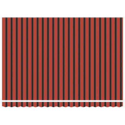 Tenda Retrattile Arancione Marrone 4,5x3 m Tessuto e Alluminio